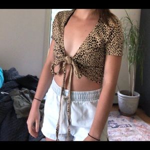 Brandy Melville Cheetah Rae top